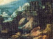 Paul Bril Landschaft mit Sibyllentempel oil painting